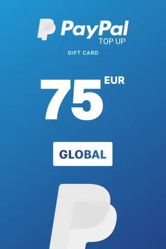PayPal Instant Top Up 75 EUR Gift Card (Global) - Digital Key