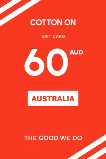 Cotton On Group 60 AUD Gift Card (Australia) - Digital Key