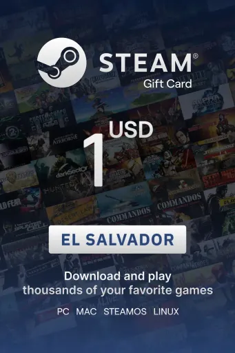Steam Wallet 1 USD Gift Card (El Salvador) - Digital Key