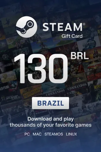 Steam Wallet 130 BRL Gift Card (Brazil) - Digital Key
