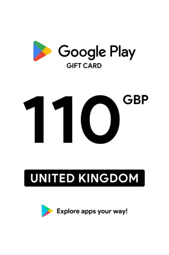 Google Play 110 GBP Gift Card (United Kingdom) - Digital Key