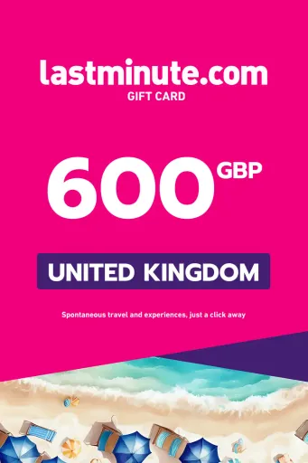 lastminute.com 600 GBP Gift Card (United Kingdom) - Digital Key