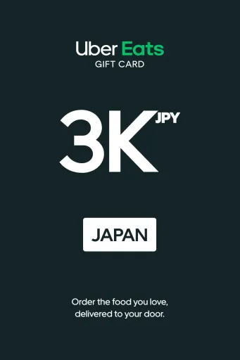 Uber Eats 3000 JPY Gift Card (Japan) - Digital key