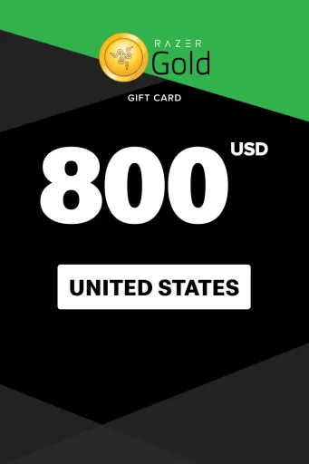 Razer Gold 800 USD Gift Card (United States) - Digital Key