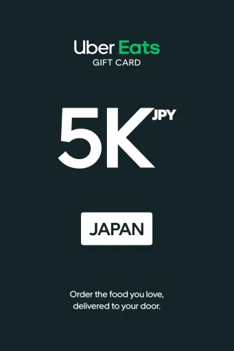 Uber Eats 5000 JPY Gift Card (Japan) - Digital key
