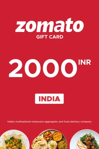 Zomato 2000 INR Gift Card (India) - Digital Key