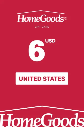 Homegoods 6 USD Gift Card (United States) - Digital Key