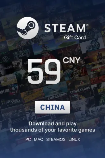 Steam Wallet 59 CNY Gift Card (China) - Digital Key