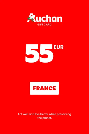 Auchan 55 EUR Gift Card (France) - Digital Key