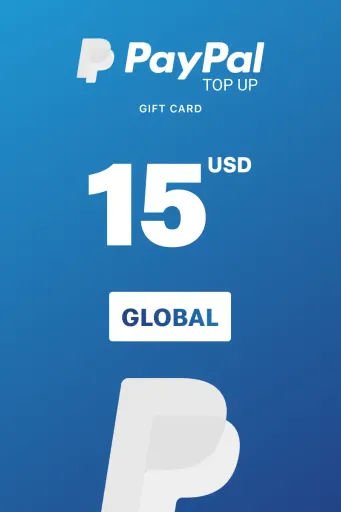 PayPal Instant Top Up 15 USD Gift Card (Global) - Digital Key