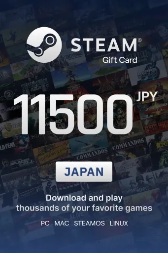 Steam Wallet 11500 JPY Gift Card (Japan) - Digital Key