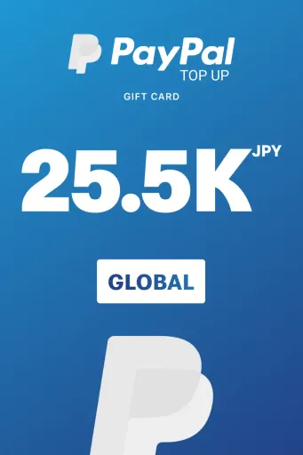 PayPal Instant Top Up 25500 JPY Gift Card (Global) - Digital Key