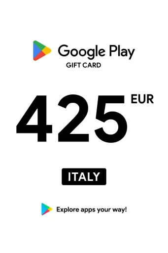 Google Play 425 EUR Gift Card (Italy) - Digital Key