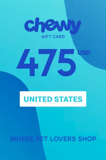 Chewy 475 USD Gift Card (United States) - Digital Key