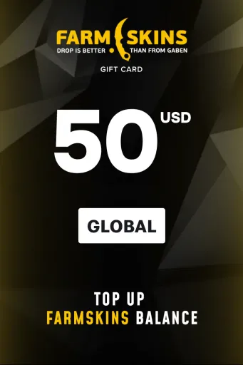 Farmskins Wallet Card 50 USD Gift Card (Global) - Digital Key
