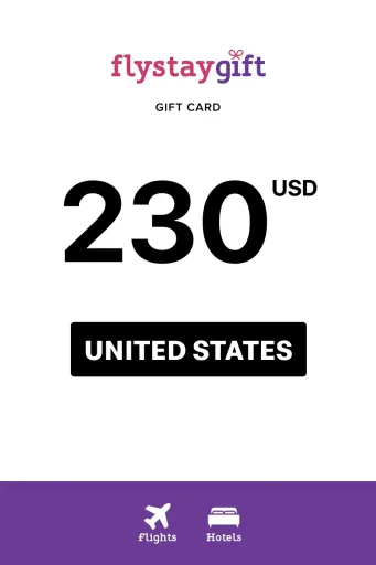 Flystay Gift 230 USD Gift Card (United States) - Digital Key