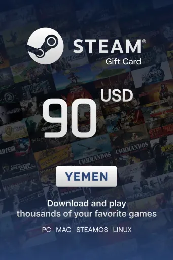 Steam Wallet 90 USD Gift Card (Yemen) - Digital Key