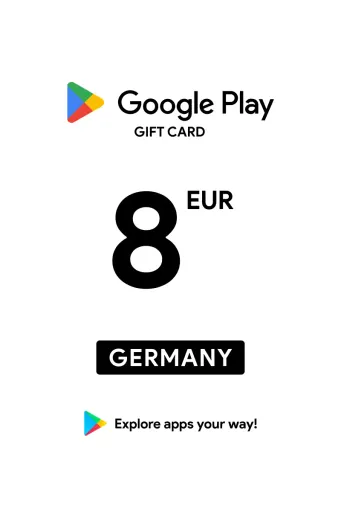 Google Play 8 EUR Gift Card (Germany) - Digital Key
