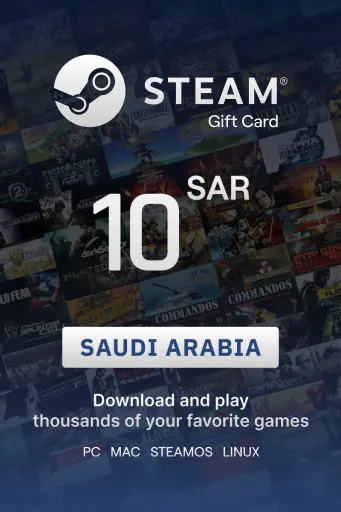 Steam Wallet 10 SAR Gift Card (Saudi Arabia) - Digital Key