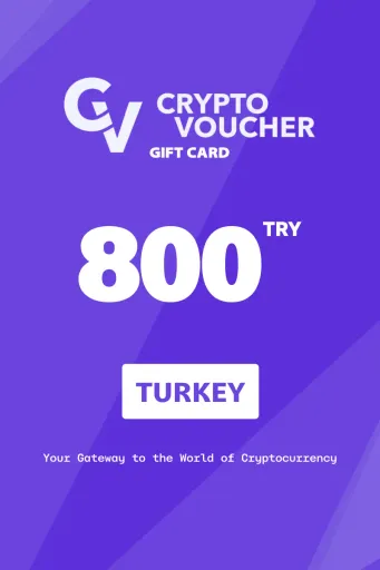 Crypto Voucher 800 TRY Gift Card (Turkey) - Digital Key