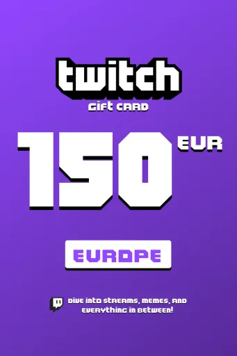 Twitch 150 EUR Gift Card (Europe) - Digital Key