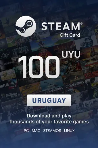 Steam Wallet 100 UYU Gift Card (Uruguay) - Digital Key