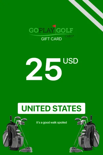 Go Play Golf 25 USD Gift Card (United States) - Digital Key