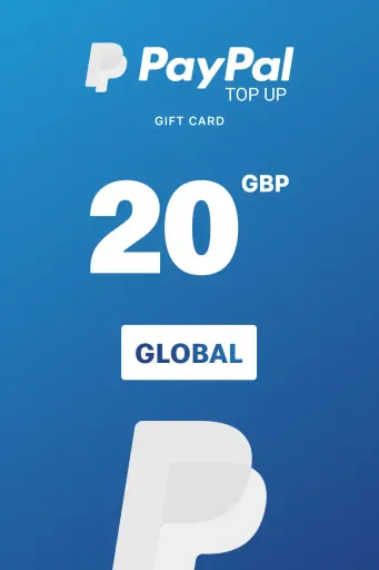 PayPal Instant Top Up 20 GBP Gift Card (Global) - Digital Key