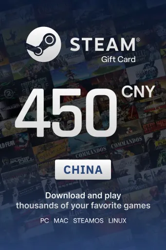 Steam Wallet 450 CNY Gift Card (China) - Digital Key