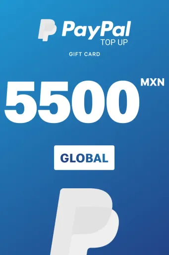PayPal Instant Top Up 5500 MXN Gift Card (Global) - Digital Key