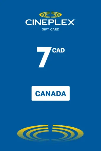 Cineplex 7 CAD Gift Card (Canada) - Digital Key
