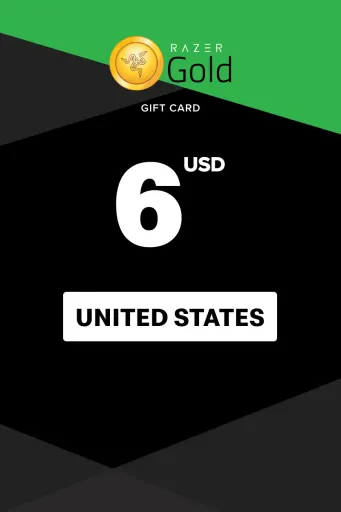 Razer Gold 6 USD Gift Card (United States) - Digital Key