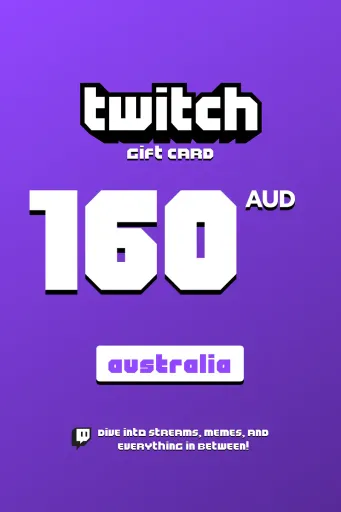 Twitch 160 AUD Gift Card (Australia) - Digital Key