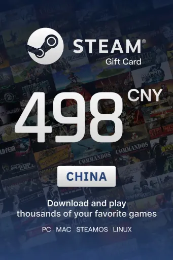 Steam Wallet 498 CNY Gift Card (China) - Digital Key