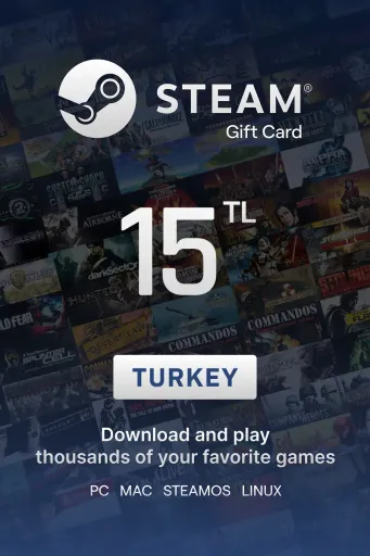 Steam Wallet 15 TL Gift Card (Turkey) - Digital Key