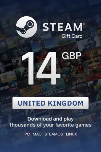 Steam Wallet 14 GBP Gift Card (United Kingdom) - Digital Key