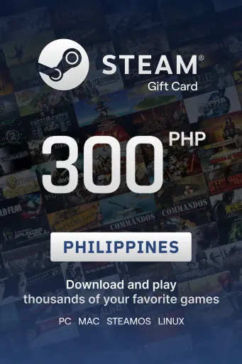 Steam Wallet 300 PHP Gift Card (Philippines) - Digital Key