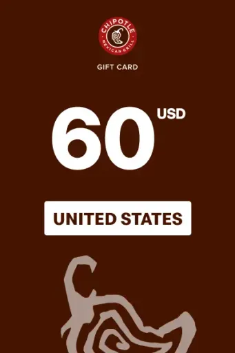 Chipotle 60 USD Gift Card (United States) - Digital Key