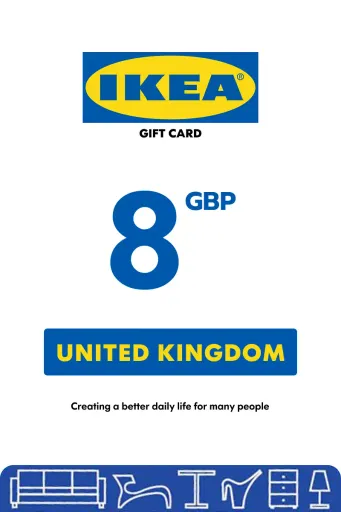 IKEA 8 GBP Gift Card (United Kingdom) - Digital Key