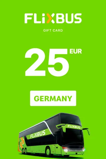 FlixBus 25 EUR Gift Card (Germany) - Digital Key