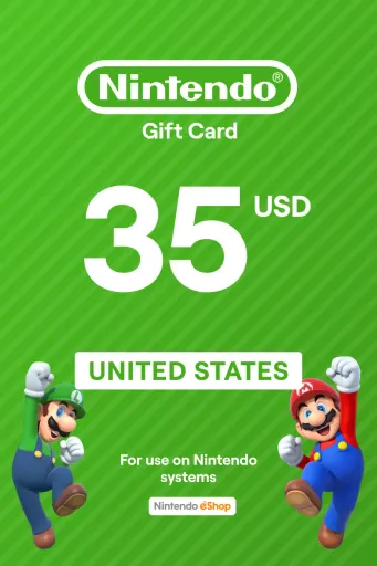 Nintendo eShop 35 USD Gift Card (United States) - Digital Key