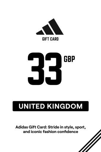 Adidas 33 GBP Gift Card (United Kingdom) - Digital Key