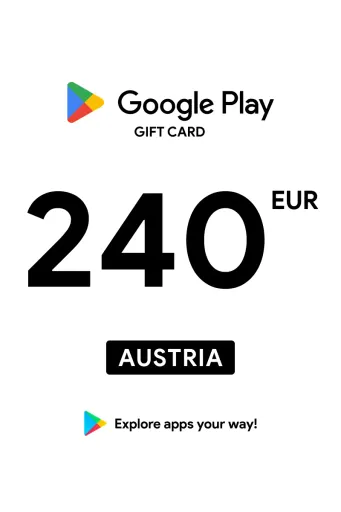 Google Play 240 EUR Gift Card (Austria) - Digital Key