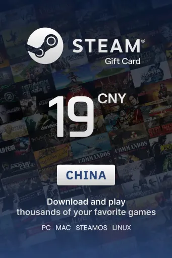 Steam Wallet 19 CNY Gift Card (China) - Digital Key
