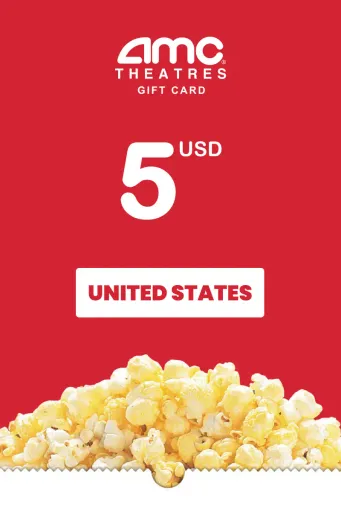 AMC Theatres 5 USD Gift Card (United States) - Digital Key