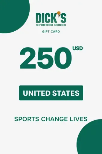 Dick's Sporting Goods 250 USD Gift Card (United States) - Digital Key