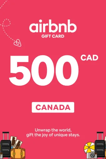 Airbnb 500 CAD Gift Card (Canada) - Digital Key