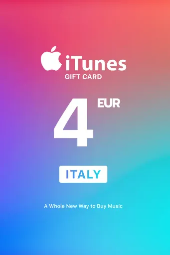 Apple iTunes 4 EUR Gift Card (Italy) - Digital Key