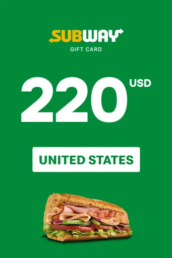 Subway 220 USD Gift Card (United States) - Digital Key