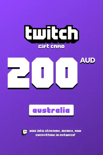 Twitch 200 AUD Gift Card (Australia) - Digital Key
